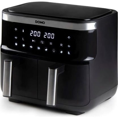 Domo hot air fryer - Do537fr - 2 x 4 L - 85 ° A 200 ° - 8 Automatic programs - L40 x W 40 x H 36 cm