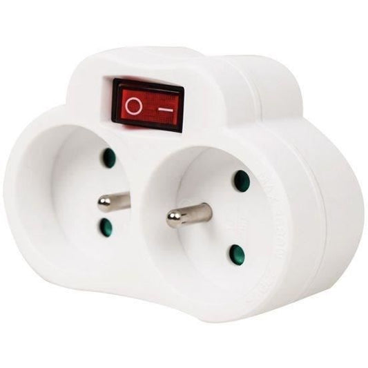 Biplite - GAO - 2x16A - With switch, NF compliant