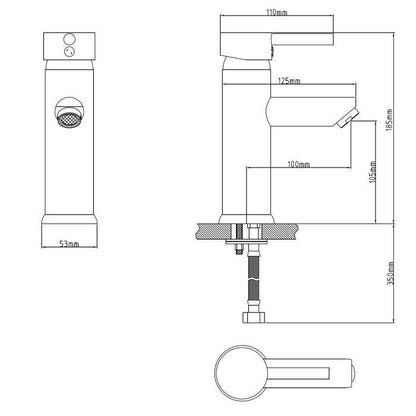 Rousseau Faucet Mixer Lavabo Dover