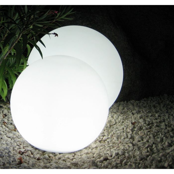LUMISKY - Wired ball light for outdoor LED - white BOBBY - Ø40cm E27 base