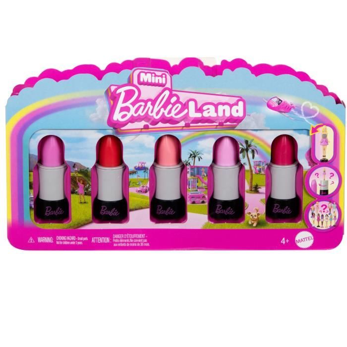 BARBIE Mini BarbieLand 6 lipstick set with mini dolls - JBD26