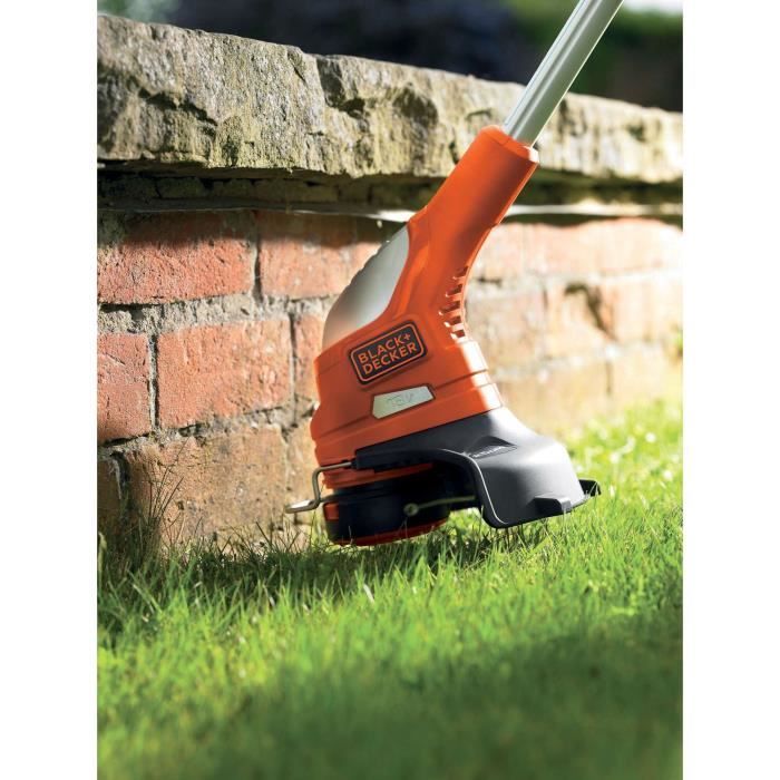 BLACK+DECKER 23 cm 18 V 2 Ah Grass Trimmer - GLC1823L20-QW - 180° Pivoting Head