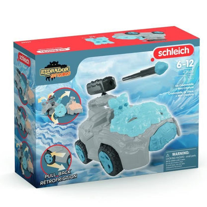 SCHLEICH - 42669 ELDRADOR CREATURES Ice Crashmobile with Mini Creature - Car playset with fantasy figurine