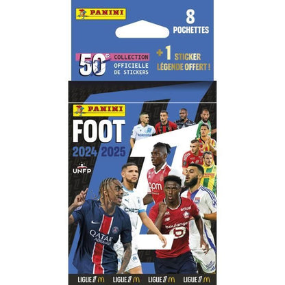 Blister stickers - PANINI - Football Ligue 1 2024-2025 McDonald's - 8 pockets + 1 legend sticker