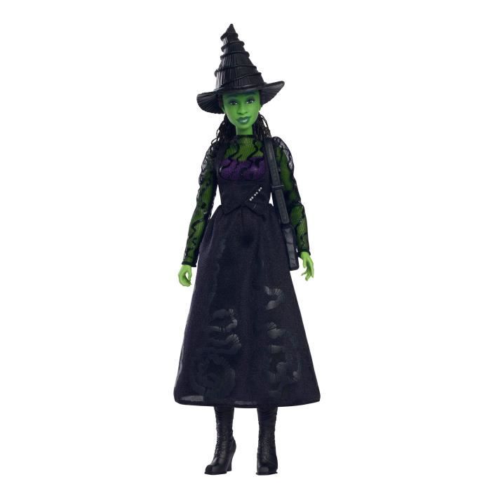 Mattel-Wicked-Elphaba Doll with Removable Accessories and Clothing - Wicked - HXT62