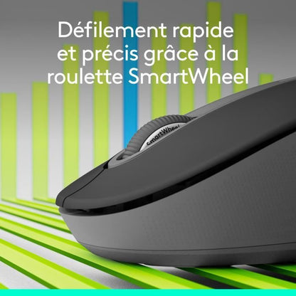 Logitech Signature M650 L Wireless Mouse - Left - For Large Hands, Silent, Bluetooth, Programmable Buttons - Graphite