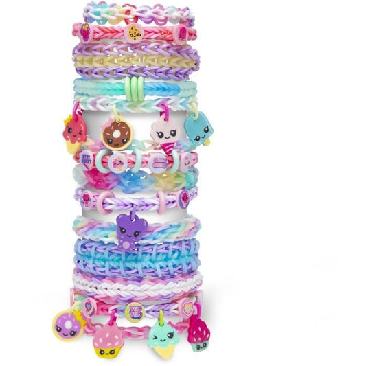 Automatic Rubber Band Bracelet Maker Kit - BANDAI - Rainbow Loom Boutique - Contains 4000 Rubber Bands, Beadmojis...
