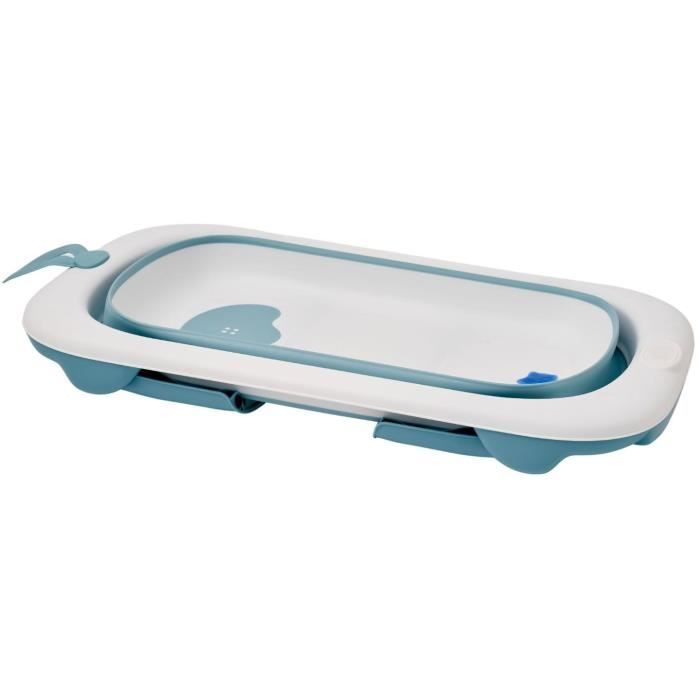 Foldable bathtub - THERMOBABY - BALNÉA - Compact - Drain plug - Up to 18 months - Blue