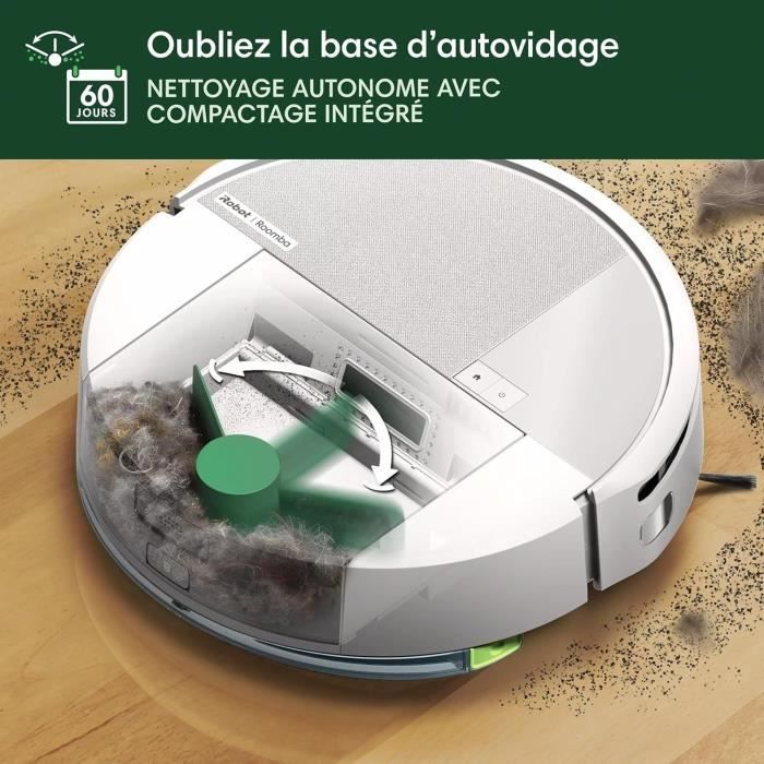 iRobot Roomba 205 DustCompactor Combo - Automatically compacts debris inside the robot up to 60 J - Clearview LiDAR