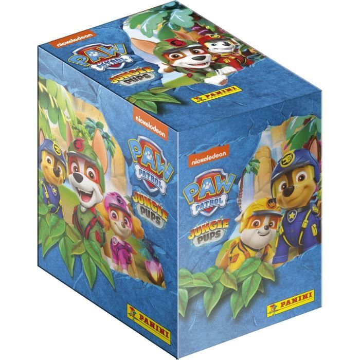Box of 36 pockets - PANINI - Paw Patrol Jungle Mission - 180 stickers