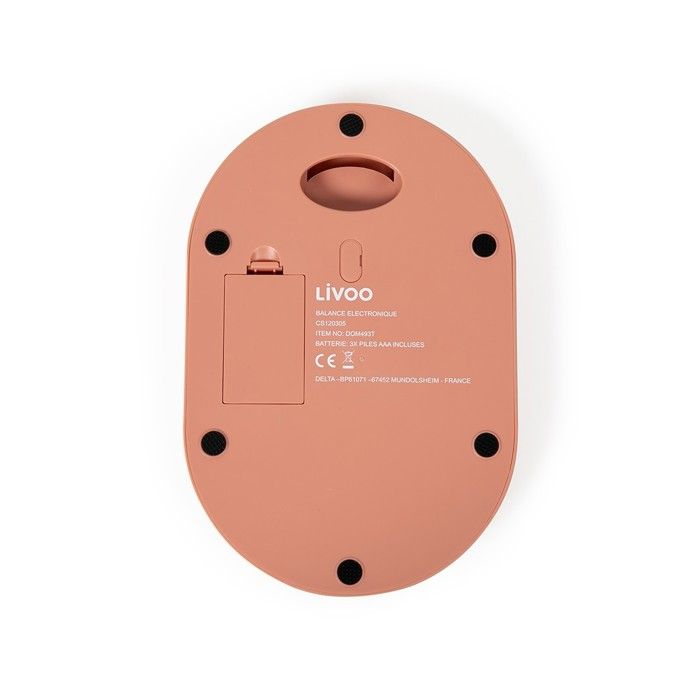 Electronic kitchen scale - Livoo - DOM493T - Terracotta