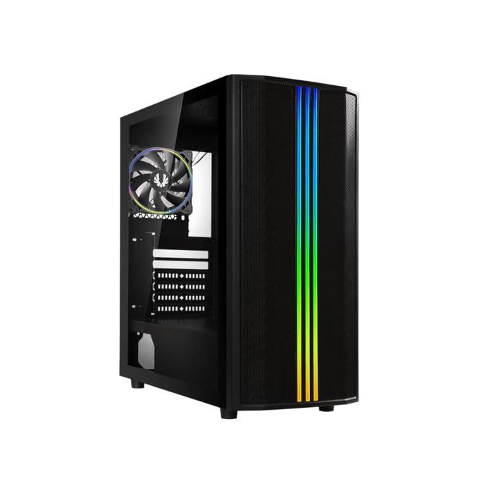 PC case - BITFENIX - Saber Mesh FRGB - Mid-tower - ATX - Black - Tempered glass and Mesh front