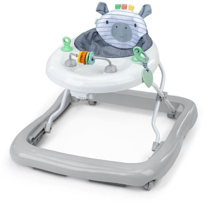 Walker with activities - INGENUITY - Chambray Collection - Comfortable and padded backrest - 3 heights - Foldable