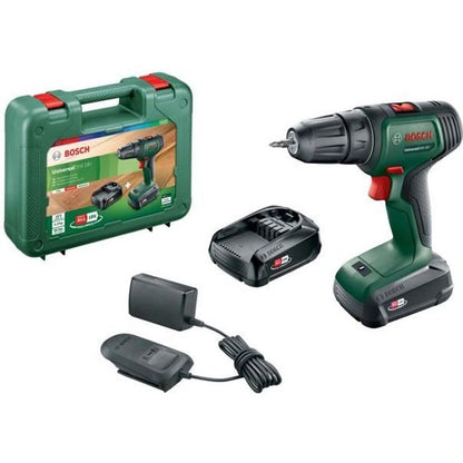 Wireless drill Bosch-Universaldrill 18 (delivered with 2 18V-5.5ah batteries + charger + transport box)