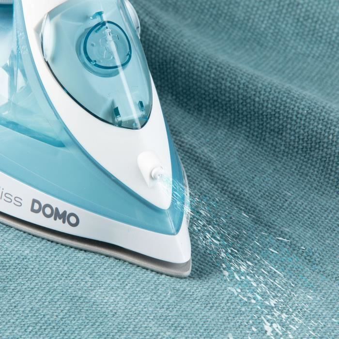 Steam iron - DOMO - DO7060S CeraGliss - 2400 W - 40 g/min - 320 ml - Blue / White