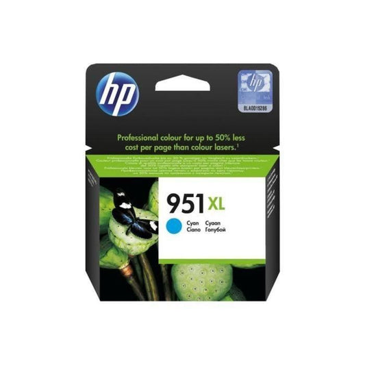 HP 951XL Genuine Large Capacity Cyan Ink Cartridge for HP OfficeJet Pro 251dw / 276dw / 8100/8600 (CN046AE)