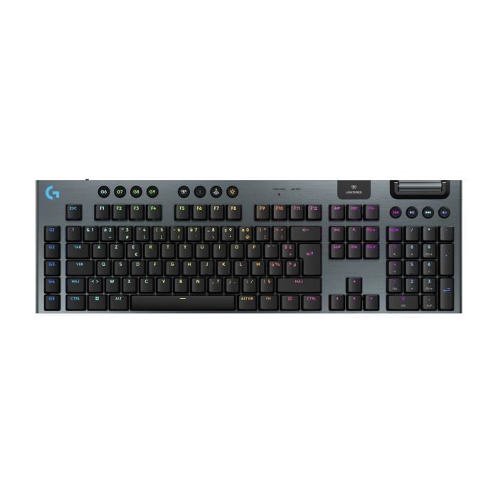 Gaming keyboard - wireless - Logitech G - G915 X - Tactile switch - AZERTY - Black