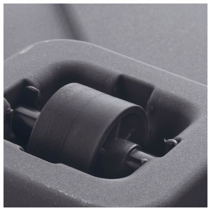 Cube Flower Pot - DEROMA- Cosmo - Anthracite - With water reserve - Casters - 38 cm