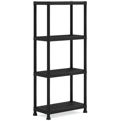 Keter | Etagere plus 60/4, Etageres, Noir, 60 x 30 x 135 cm