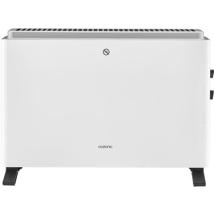 Electric convector heater 2000W OCEANIC - 3 powers - Mobile - White