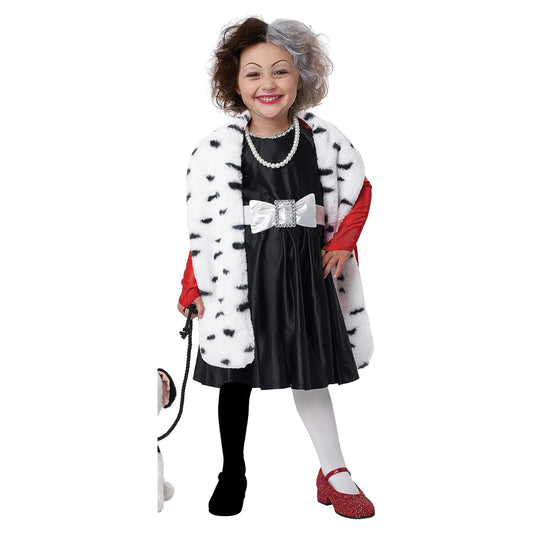 Dalmatian Diva Toddler Costume | Large (4-6)