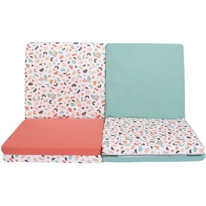 Maxi Malin play mat - TINEO - 5-in-1 evolving mat - 180 x 120 cm - Geometric / Funny animals