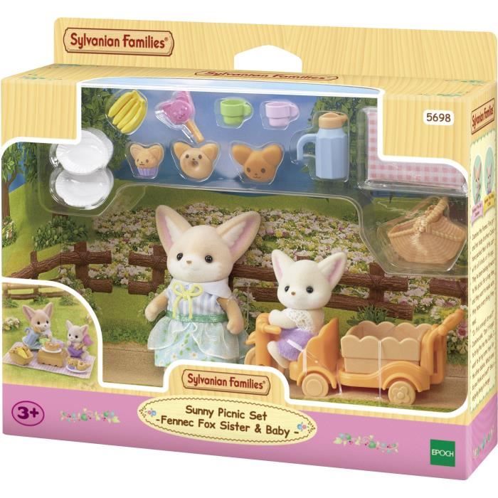 The picnic set of Fennec - Sylvanian Families brothers and sisters