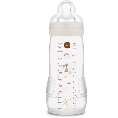 Baby bottle - MAM BABY - Easy Active - +6 months - 330 ml - X flow teat - Sand