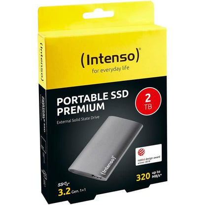 External SSD hard drive - INTENSO - PREMIUM - 2 TB - Gray