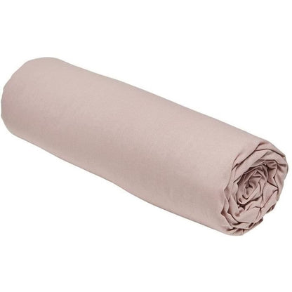 TODAY ESSENTIAL TODAY DRAP - 90 x 190 cm - 1 person - 100% UNE cotton - Sand pink