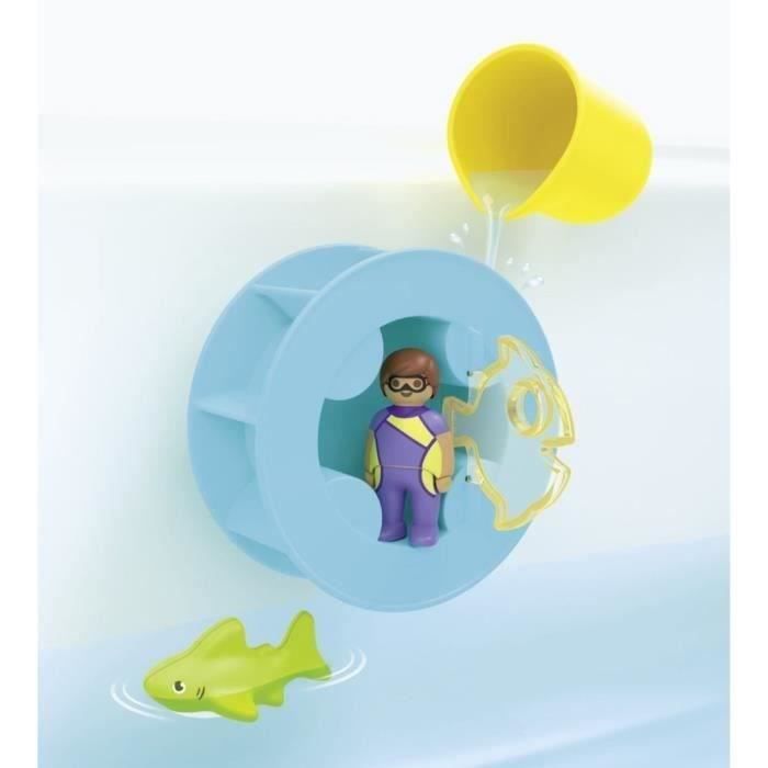 PLAYMOBIL Junior 71688 Water Wheel with Baby Shark Includes figure, baby shark and water wheel - Ages 1 and up