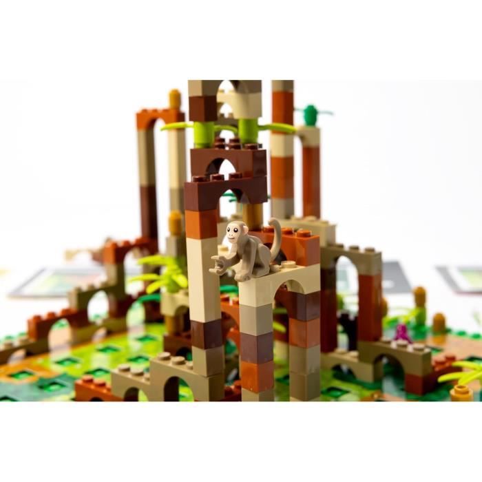 Lego Monkey Palace - Asmodee - Build Your Way to Victory Brick by Brick! - Ages 10+ - 2 to 4 Players - 45 min