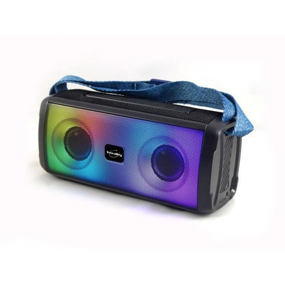 Bluetooth light speaker - INOVALLEY - HP345-B - 10W - LEDs - Bluetooth V5.3 - Microphone - TWS - FM - USB 2.0 - micro SD - AUX-IN