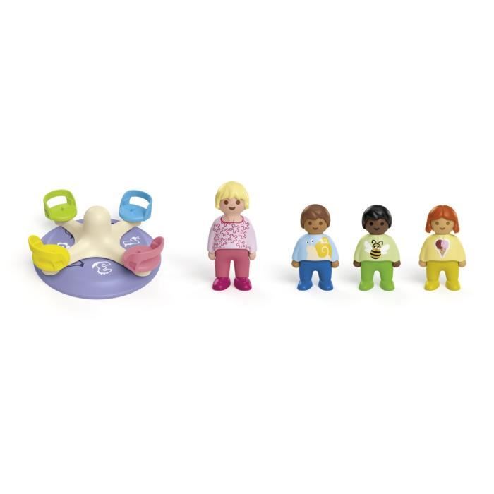 PLAYMOBIL Junior 71701 Children and turnstile - Includes four figures and a turnstile - From 1 year old