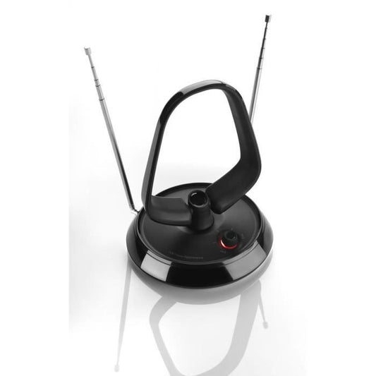 Amplified indoor antenna - ONE FOR ALL - With 15 km reception range - Excellent DTT reception - 3G/4G/5G/LTE filter
