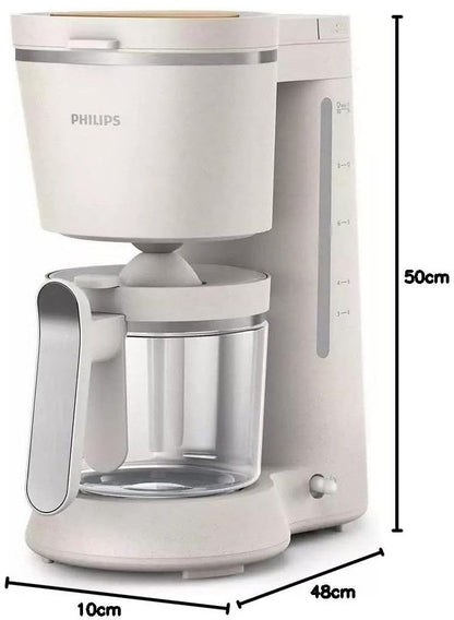 Filter coffee maker - PHILIPS - HD5120/00 - 1.2 L - Matt white - Eco-friendly