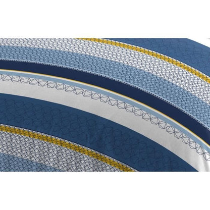 HOME PASSION STANIS microfiber duvet set - 1 duvet cover 240 x 260 cm + 2 pillowcases 63 x 63 cm - Blue