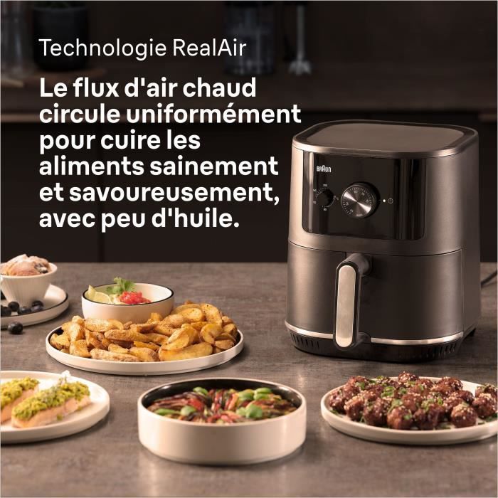Air Fryer - BRAUN - MultiFry 3 - 1500 W - 4.3 L - Black