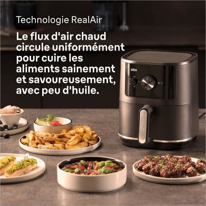 Air Fryer - BRAUN - MultiFry 3 - 1500 W - 4.3 L - Black