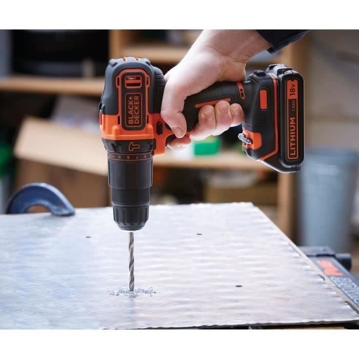Black + Decker BDCHD18C2TA-QW 18V Impact Drill (2 Batteries)