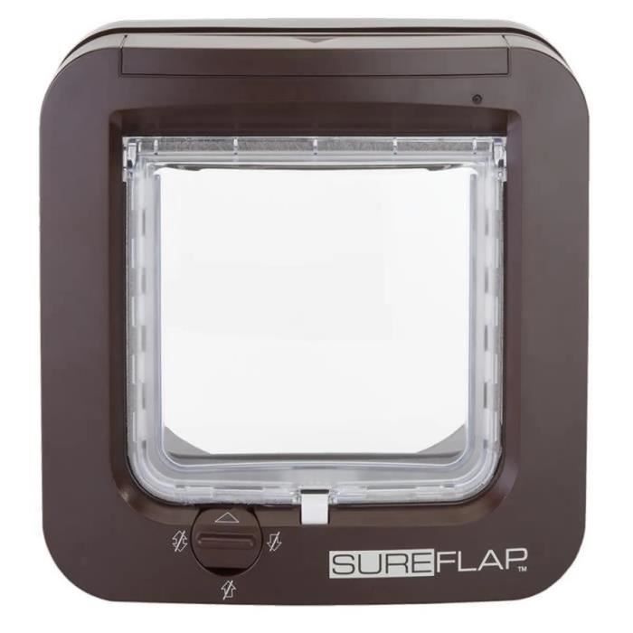 SUREFLAP Chatrie with electronic chip - brown - 142 mm x 120 mm (memorization of a maximum of 32 chips)