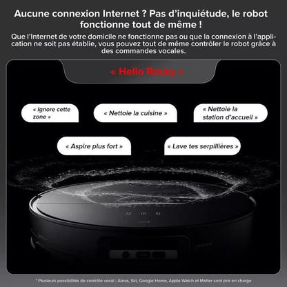 ROBOROCK SAROS 10 R&D System - Robot Vacuum Cleaner with Fully Self-Contained Water Base - 22000 Pa - Retractable LDS