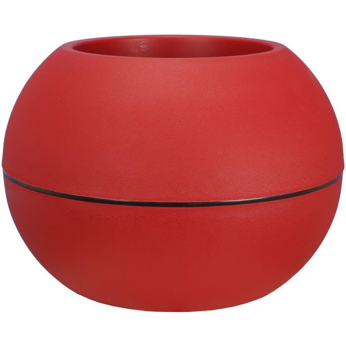 RIVIERA - BALL FLOWER POT - D40 - Red
