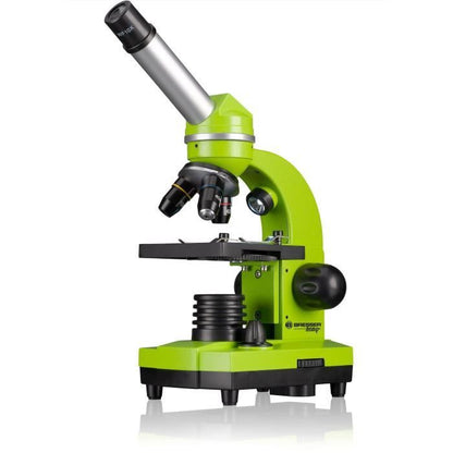 BIOLUX SEL - BRESSER JUNIOR student microscope - 40x-1600x magnification - experiment kit - green