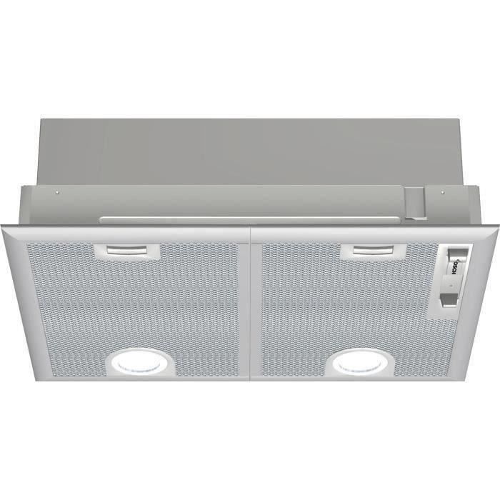 BOSCH DHL555BL Filter unit 650 m3 / H - 50 cm - Class C 79.8 kWh / year - Drain or recycling with DH charcoal filter - Metal