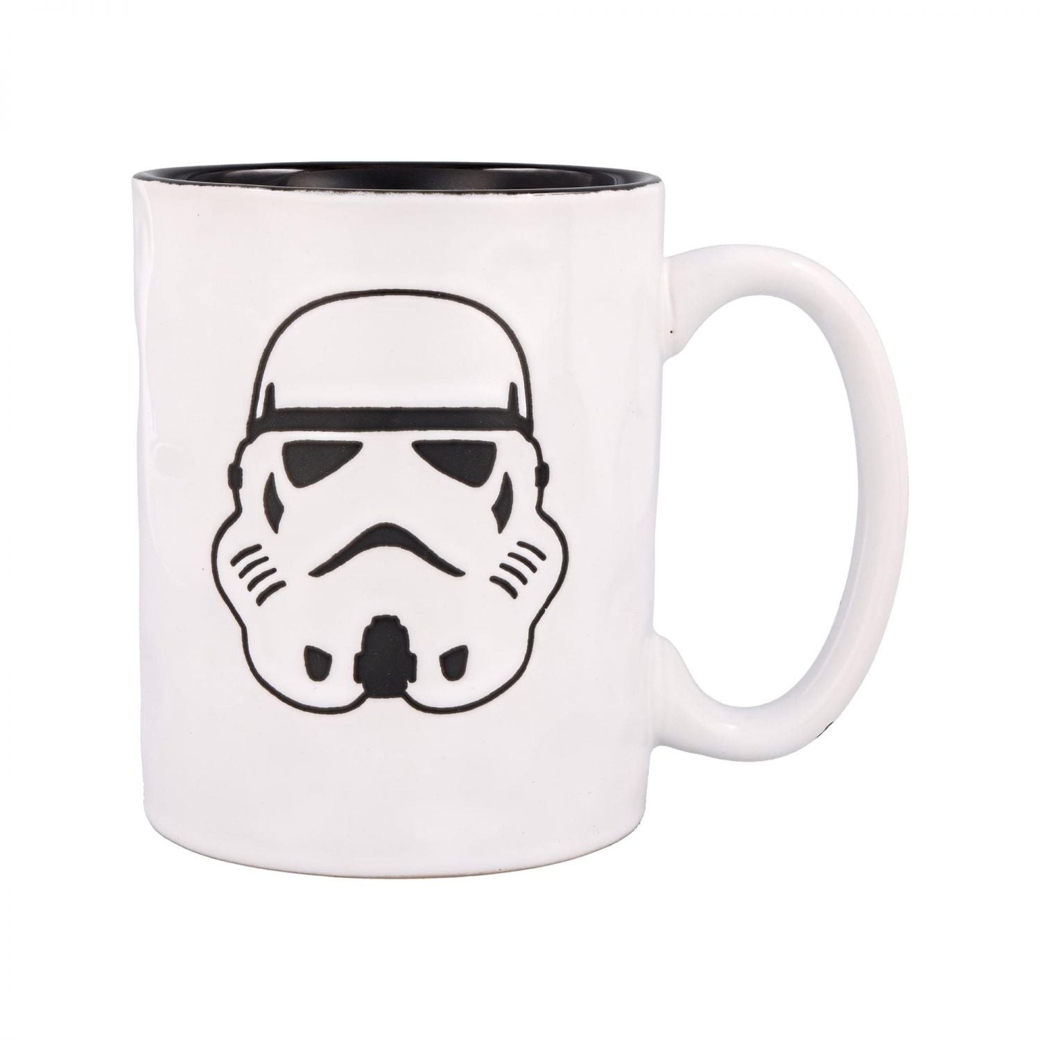 Star Wars Stormtrooper Wax-Resist Ceramic Pottery Mug | Holds 17 Ounces