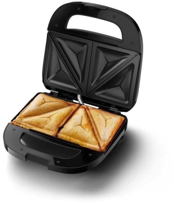 Croque-monsieur machine - PHILIPS - HD2331/90 - 750 W - Triangular plates - Black