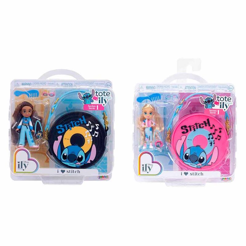 Disney Stitch ily 4Ever assorted doll + bag