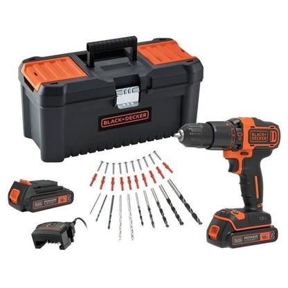 Black + Decker BDCHD18C2TA-QW 18V Impact Drill (2 Batteries)