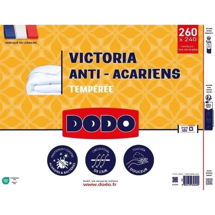 DODO Temperate duvet 300gr/m² anti-mite VICTORIA 240x260 cm white